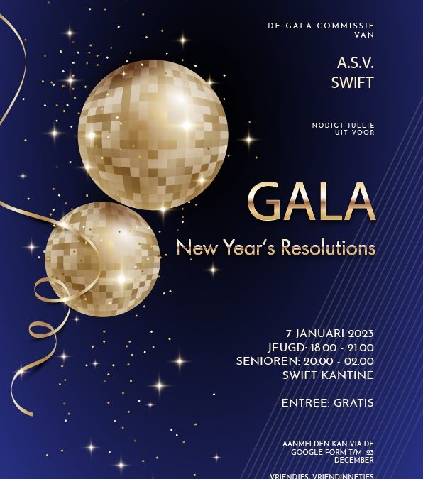 7 januari: GALA – New Year’s Resolutions